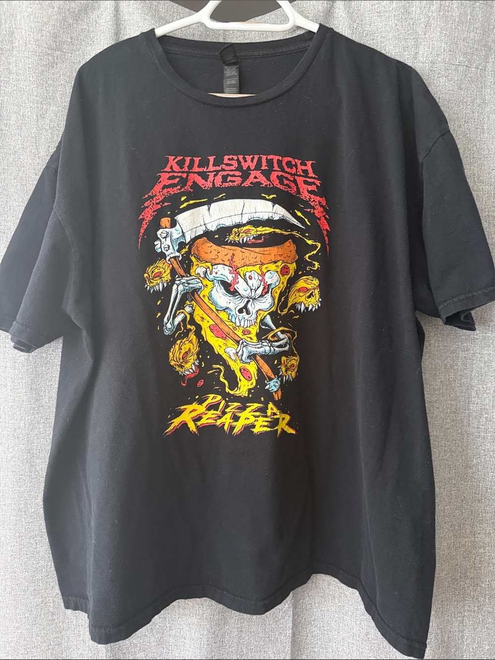 Black Killswitch Engage 'Pizza Reaper' Graphic Tee 3XL